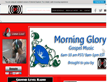Tablet Screenshot of groundlevelradio.com